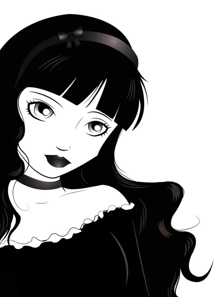 Gotische Lolita — Stockvektor