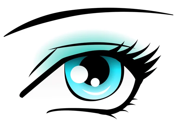 蓝眼睛 — 图库矢量图片