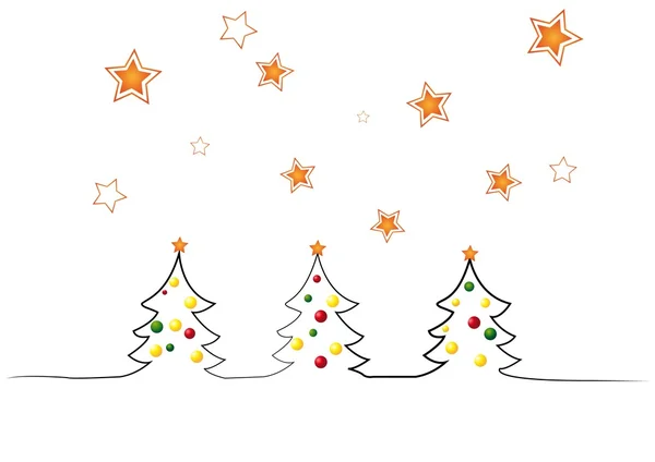 Arbres de Noël — Image vectorielle