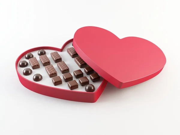 Caja de chocolate — Foto de Stock