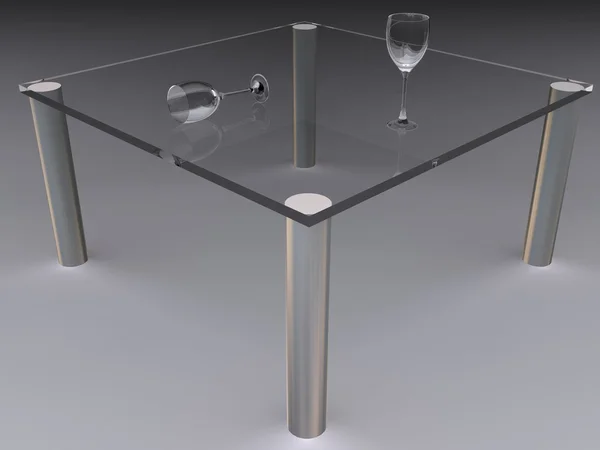 ガラス テーブル — ストック写真
