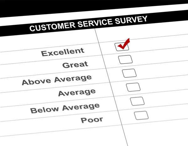 Modulo sondaggio servizio clienti — Foto Stock