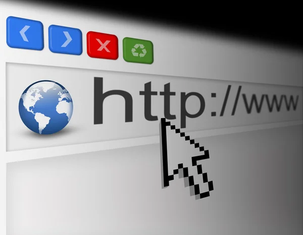 Web browser window — Stock Photo, Image
