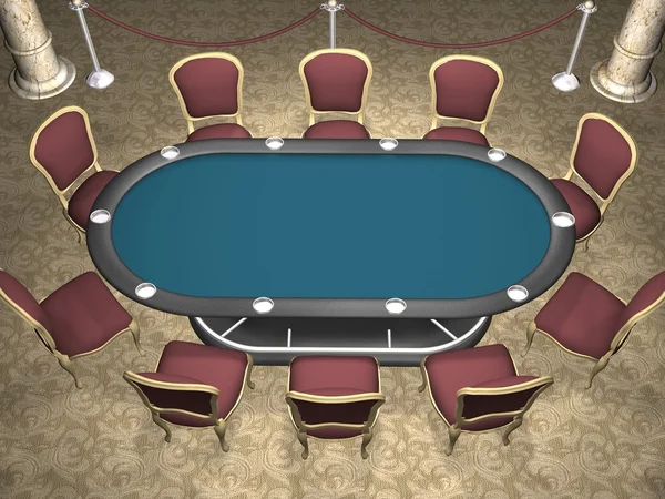 Tavolo da poker — Foto Stock
