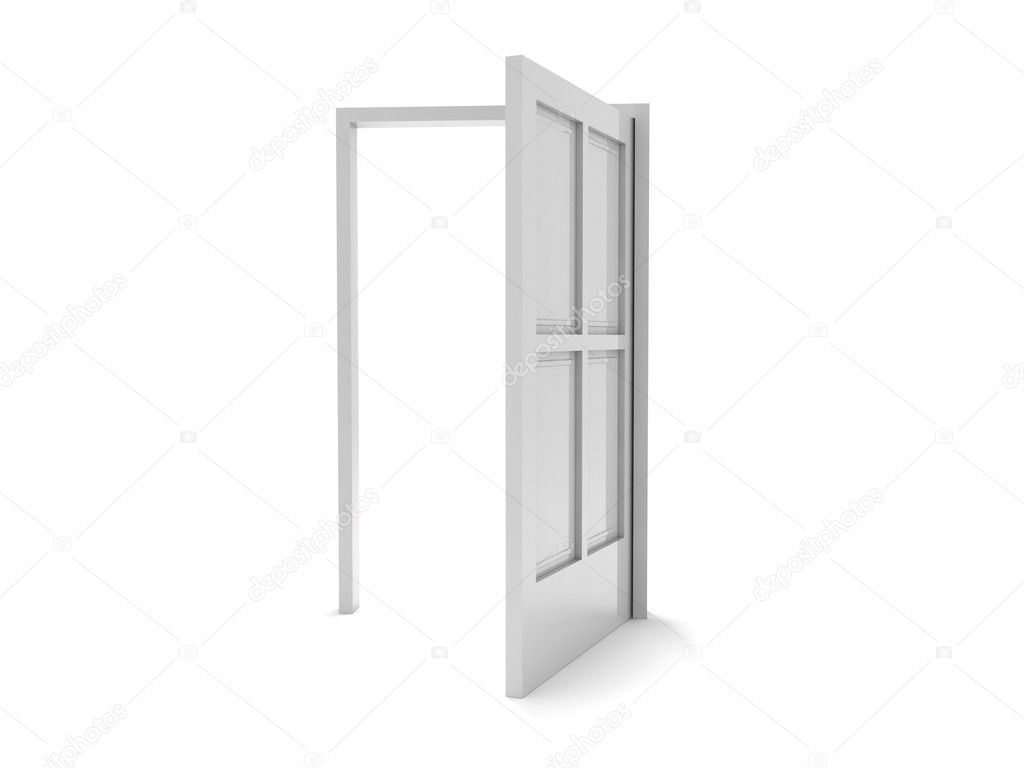 Open deur — stockfoto © cnapsys #9852420 Deur open houder
