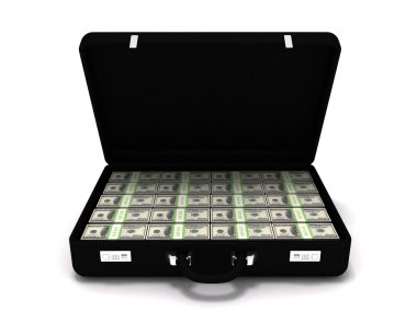 Million dollar briefcase clipart