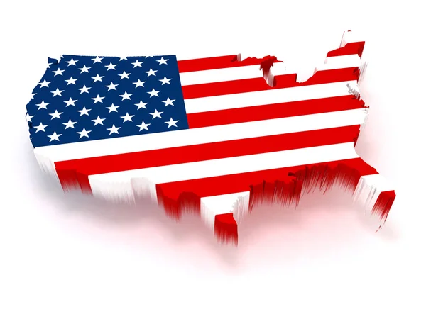 EUA mapa — Fotografia de Stock