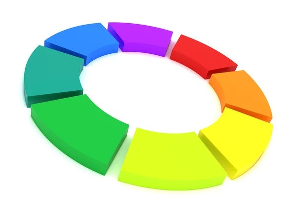Цветное колесо — стоковое фото