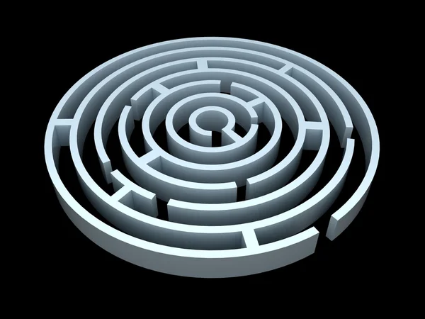 圆的迷宫 — 图库照片