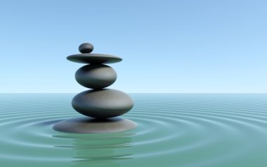 Zen stones clipart