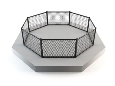 Cage fighting octagon clipart