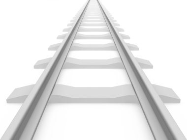 Railroad train tracks clipart