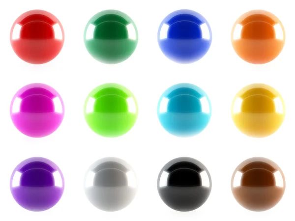 Set of colorful spheres — Stock Photo, Image