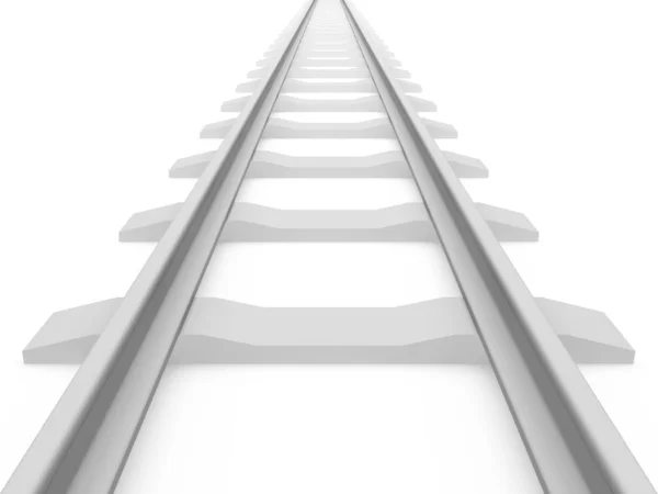Railroad train tracks — Stock Photo, Image