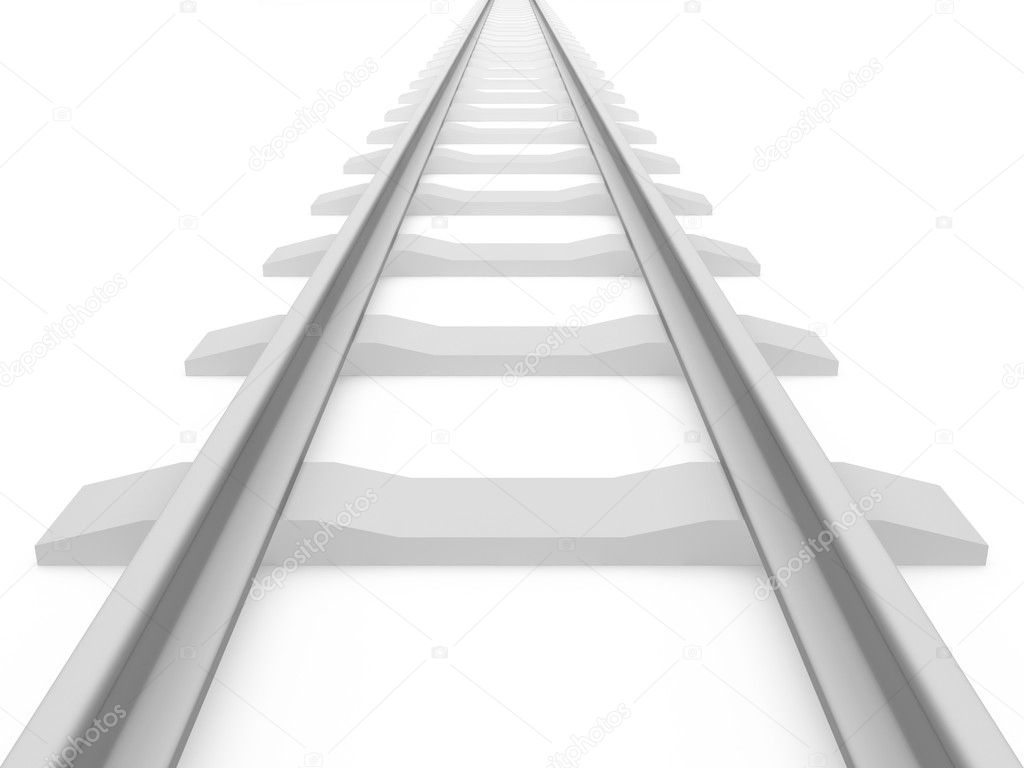 Railroad train tracks