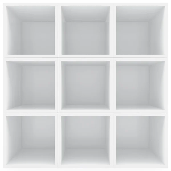 White shelves — Stock Photo, Image