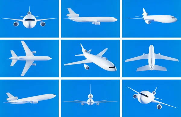 Airplane collage — Stock Photo, Image