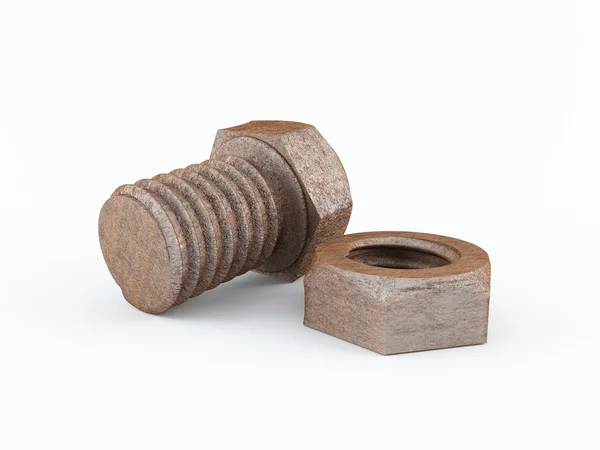 Nut and bolt — Stock Photo, Image