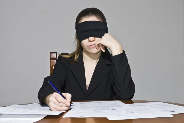 Blindfold Decisions — Stock Photo, Image