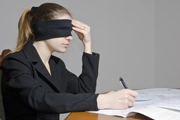 Blindfold Decisions — Stock Photo, Image