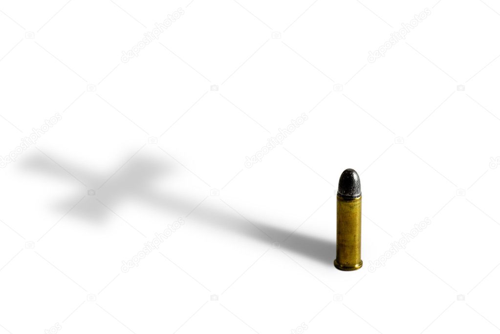 Bullet with Cross Shadow
