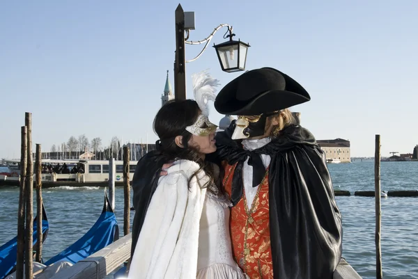 Venice Carnival Couples — Stock Photo, Image