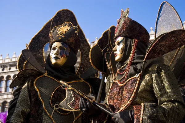 Carnaval de Veneza Casais — Fotografia de Stock