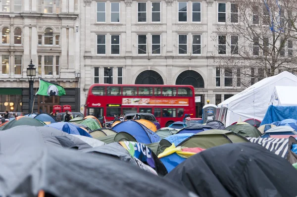 Tent City fuori dalla Cattedrale di Saint Pauls, Londra, 2012 — Foto Stock