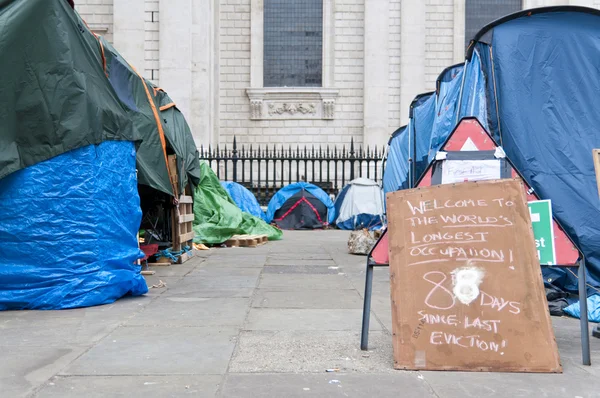 Tent City outside Saint Pauls Cathedral, London, 2012