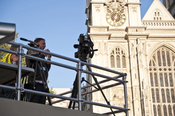 Press at Westminster Abbey — Stock Photo, Image