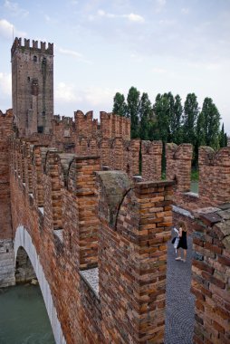 Castelvecchio'yu, verona, İtalya