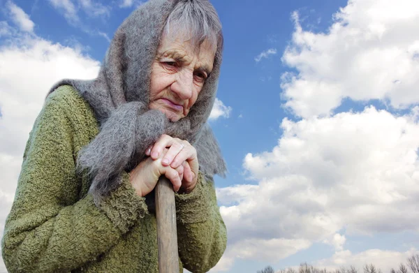 The old grandmother — Stock Photo, Image