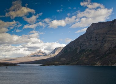 St mary Göl Manzaralı glacier Ulusal Parkı