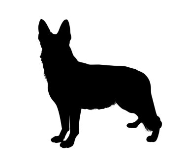 German shepard vector clipart