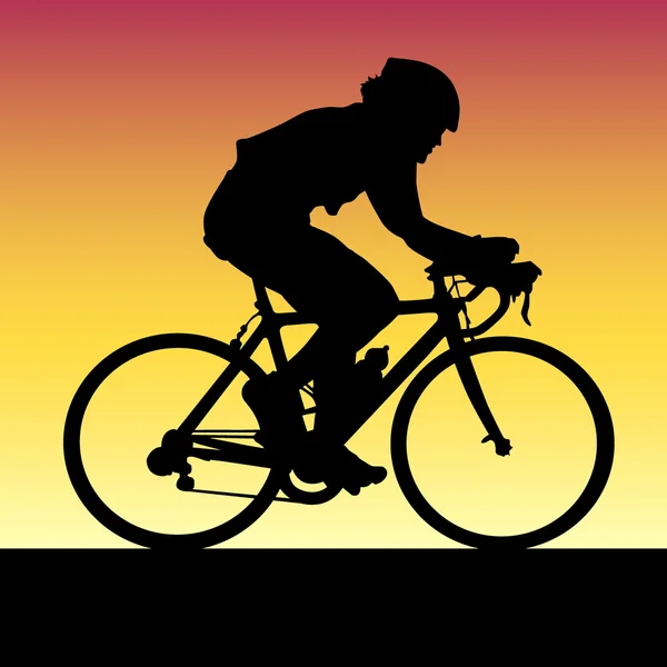 Stock vector Bicyclist