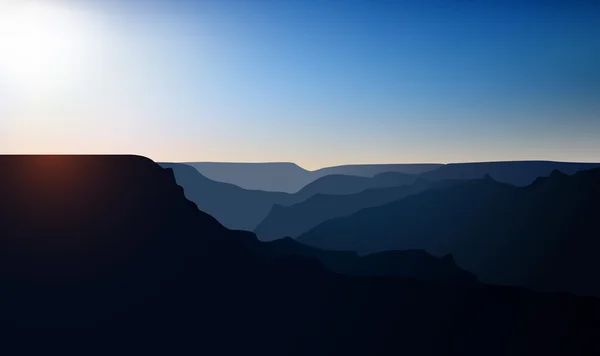 Paysage de montagnes — Image vectorielle