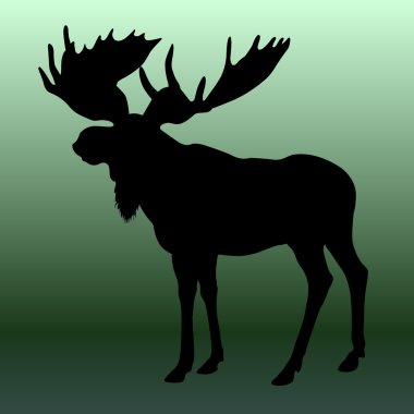 Elk silhouette clipart