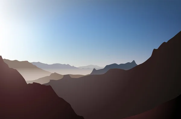 Rochers de paysage, vecteur — Image vectorielle