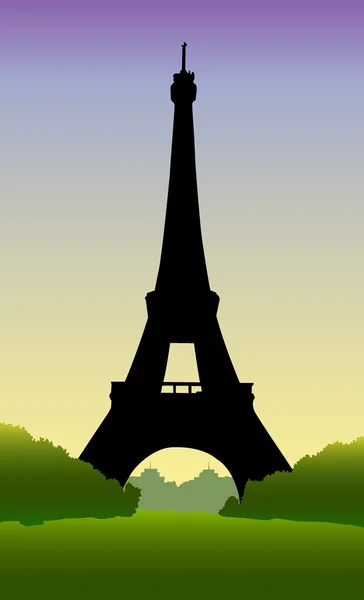 La Torre Eiffel Vector De Stock