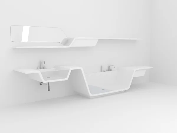 White bathroom — Stock Photo, Image