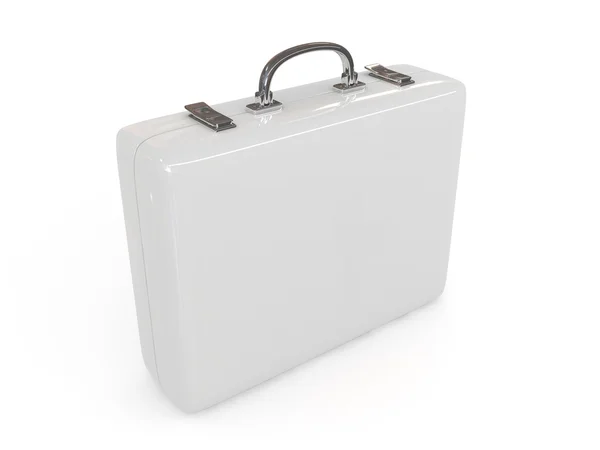Beyaz zemin üzerinde izole evrak çantası — Stok fotoğraf
