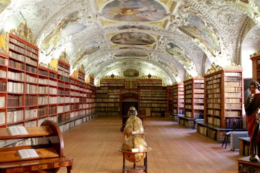 Strahov library in Prague clipart