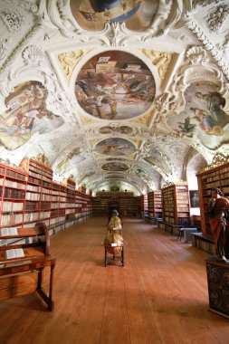 Strahov library in Prague clipart