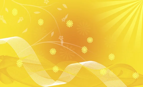 Blumen in gelb — Stockfoto