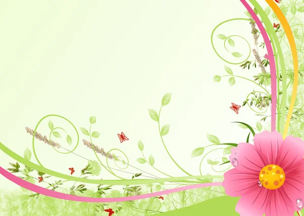 Flower background with pink hip color — Stock Photo, Image