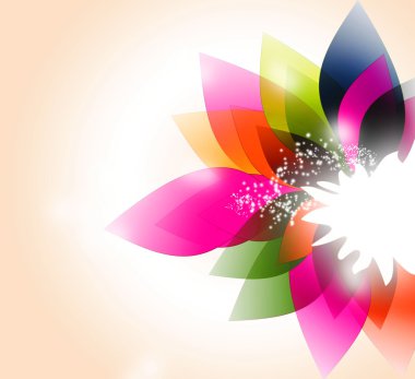 Colorful flower clipart