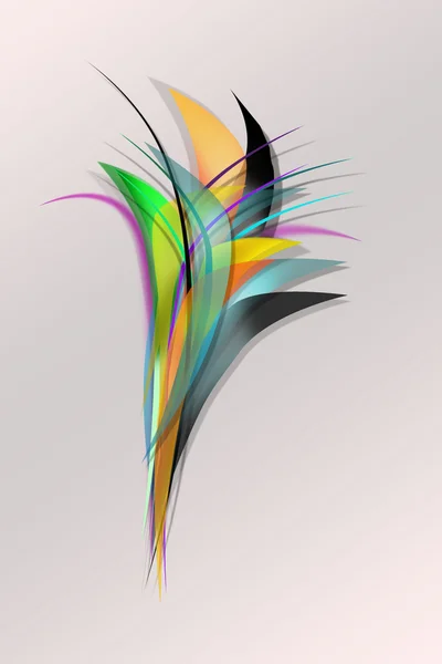Абстрактный фон с цветными линиями в форме букета — стоковое фото