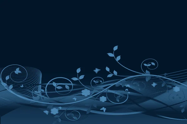 青花のベクトルの背景 — ストックベクタ