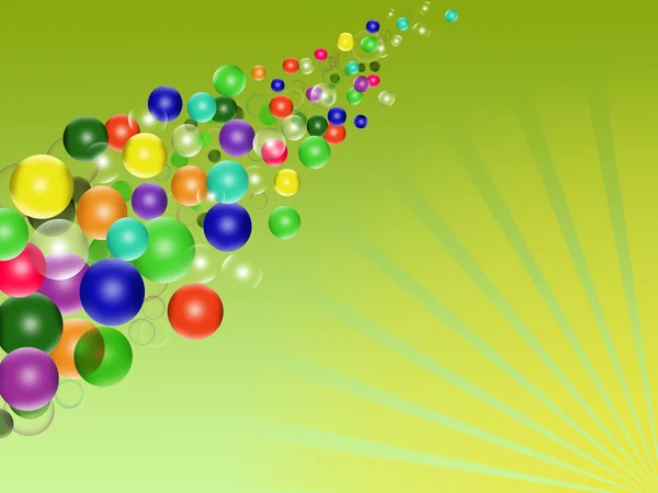 Färgad bakgrund med ballonger — Stock vektor