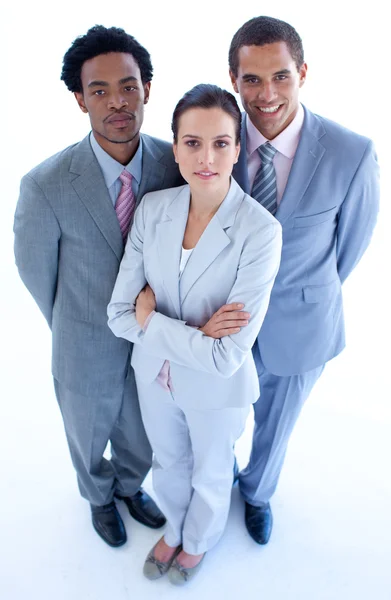 High angle of confident business team — Stock Photo, Image